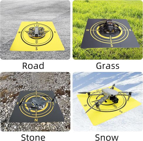 وسادة هبوط بدون طيار، منصة هليكوبتر عالمية محمولة وقابلة للطي ومضادة للماء لـ DJI Mini 5 Pro/4/3/2 SE/4K/DJI Neo/Flip/Mavic 3/RC Quadcopters (16.93 بوصة/43 سم) in Kuwait