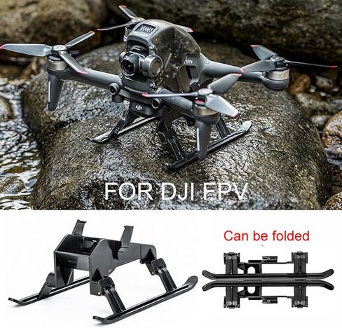 ZEZEFUFU خفيفة الوزن قابلة للطي الهبوط 30 مللي متر ارتفاع تمديد قدم حامي ل DJI FPV ملحقات طائرة بدون طيار in Kuwait