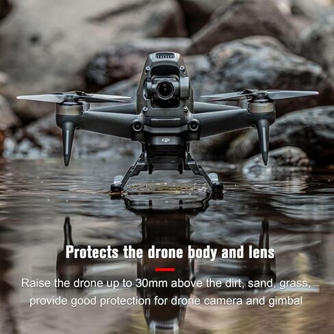 ZEZEFUFU خفيفة الوزن قابلة للطي الهبوط 30 مللي متر ارتفاع تمديد قدم حامي ل DJI FPV ملحقات طائرة بدون طيار in Kuwait