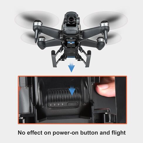 ZEZEFUFU خفيفة الوزن قابلة للطي الهبوط 30 مللي متر ارتفاع تمديد قدم حامي ل DJI FPV ملحقات طائرة بدون طيار in Kuwait