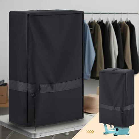 Hahafelt Hat غطاء آلة الضغط الحراري مقاوم للماء والغبار 600D قماش أكسفورد لمكابس مقاس 16.9 × 11.4 × 26.7 بوصة، غطاء واقٍ أسود شديد التحمل مع تصميم غلاف كامل in Kuwait