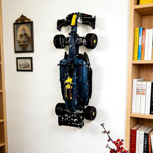 Wall Mount Bracket Compatible with Lego Technic Red Bull RB20 42206, Accessories for Lego Technic Red Bull RB20 42206 Securely Display Your Car, Black in Saudi Arabia
