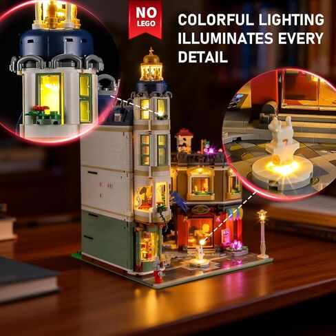 BRIKSMAX 2.0 Light Kit Compatible with Lego Icons Shopping Street 11371 Building Sets- Original LED Lighting Kits (Accessories Only) for Display, Gifts & Collectors in Saudi Arabia
