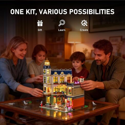 BRIKSMAX 2.0 Light Kit Compatible with Lego Icons Shopping Street 11371 Building Sets- Original LED Lighting Kits (Accessories Only) for Display, Gifts & Collectors in Saudi Arabia