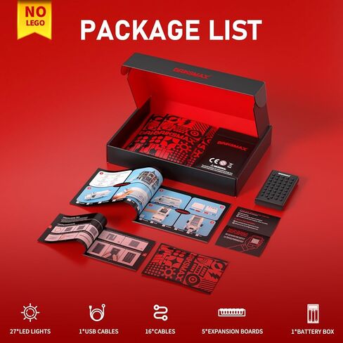 BRIKSMAX 2.0 Light Kit Compatible with Lego Icons Shopping Street 11371 Building Sets- Original LED Lighting Kits (Accessories Only) for Display, Gifts & Collectors in Saudi Arabia