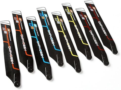 OMPHOBBY M1 EVO Parts Main Blade 125 Replacement Parts for OMPHOBBY M1 EVO RC Helicopters Rc Heli Accessories OSHM1209O(Orange) in Saudi Arabia