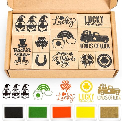 16 قطعة من طوابع مطاطية خشبية للهالوين مع وسادات حبر يدوية مختلطة وسادات طوابع بطاقات يدوية مخيفة لتزيين هدايا الحفلات وصنع بطاقات القصاصات in Kuwait