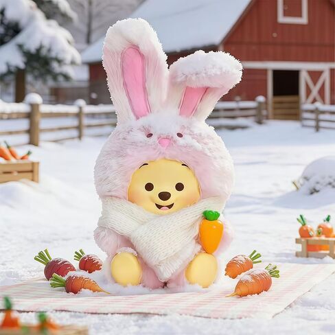 MINISO Disney Winnie The Pooh Farm Animal Series Blind Box زينة سطح المكتب/زخرفة معلقة هدية عيد الفصح ويني ذا بوه (واحدة عشوائية) in Saudi Arabia