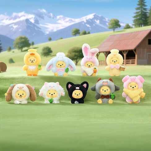 MINISO Disney Winnie The Pooh Farm Animal Series Blind Box زينة سطح المكتب/زخرفة معلقة هدية عيد الفصح ويني ذا بوه (واحدة عشوائية) in Saudi Arabia