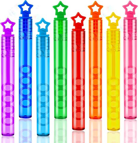 32 Pcs Mini Bubble Wadns Party Favors for Kids,8-Color Bubble Stick, Thanksgiving and New Year, Theme Birthday, Wedding, Summer Girls and Boys Carnival, Outdoor Gifts for Students in Saudi Arabia