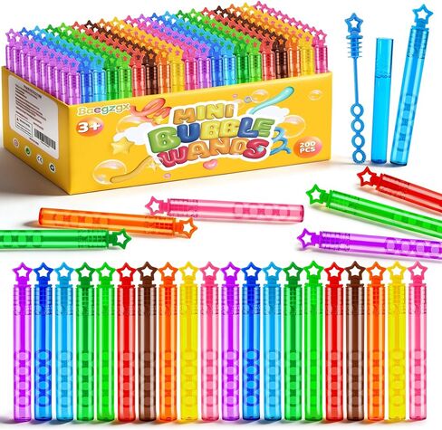 32 Pcs Mini Bubble Wadns Party Favors for Kids,8-Color Bubble Stick, Thanksgiving and New Year, Theme Birthday, Wedding, Summer Girls and Boys Carnival, Outdoor Gifts for Students in Saudi Arabia