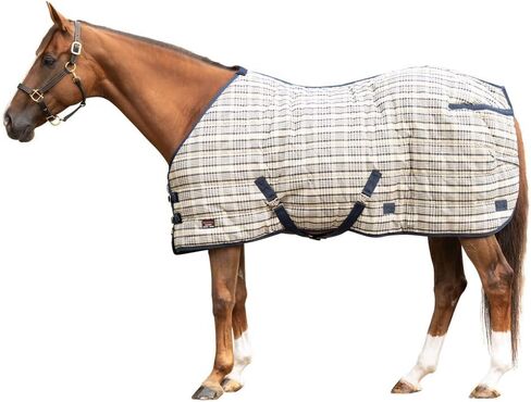 Schneiders Hunt Club Plaid II Open Front Surcingle 280g Medium Weight Horse Stable Blanket for Winter | Classic Plaid Style | Cozy Equestrian Barn Comfort in Saudi Arabia