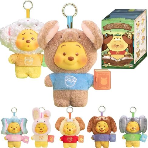 MINISO Disney Winnie The Pooh Farm Animal Series Blind Box زينة سطح المكتب/زخرفة معلقة هدية عيد الفصح ويني ذا بوه (واحدة عشوائية) in Saudi Arabia