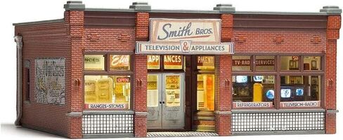Woodland Scenics® Build & Ready® "Smith Brothers TV & Appliance Store"، مقياس HO in Saudi Arabia