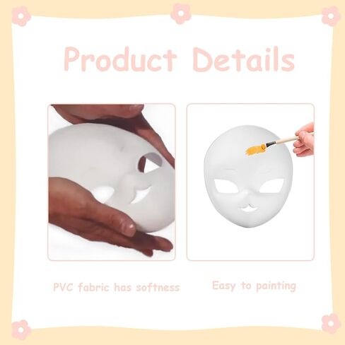 أقنعة ثيريان فارغة DIY، قناع الوجه للرسم اليدوي، قناع ثيريان فروي بقاعدة رأس الفراء، دعائم أزياء للحفلات التنكرية in Kuwait