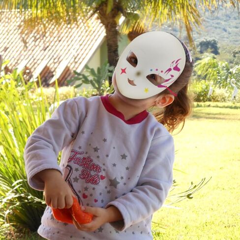 أقنعة ثيريان فارغة DIY، قناع الوجه للرسم اليدوي، قناع ثيريان فروي بقاعدة رأس الفراء، دعائم أزياء للحفلات التنكرية in Kuwait