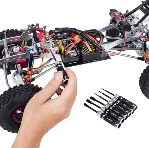 7 قطعة مفك براغي رأسي مجموعة أدوات ل 1/18 1/24 RC سيارة مجنزرة صغيرة TRX4M SCX24 FCX24 أدوات إصلاح in Saudi Arabia