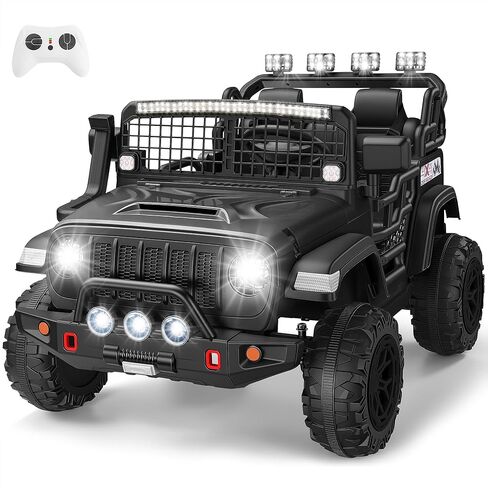 سيارة ركوب بمقعدين من هايكول للأطفال مع جهاز تحكم عن بعد، ألعاب ركوب XL 24 فولت للأولاد والبنات من سن 4 إلى 8 سنوات، ضوء LED ساطع، مقعد 20 بوصة، موسيقى، عجلات قوية 2 × 200 وات، 3 سرعات، 5 ميلا في الساعة، أخضر in Kuwait