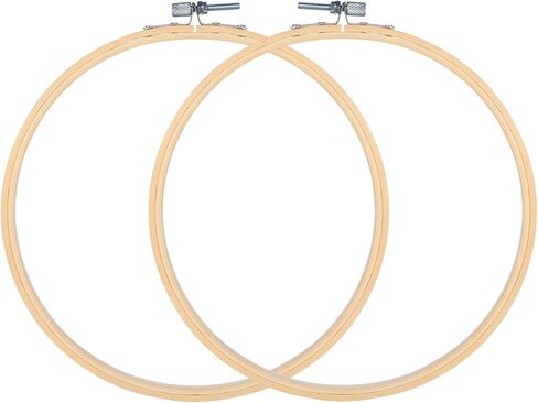 ptwola 2 حزمة 7.87 بوصة الخشب التطريز هوب 20cm عبر غرزة الأطواق حلقة خشبية اليد التطريز إطارات عبر غرزة أدوات للفن الحرفية الخياطة المنزل الحلي DIY الديكور in Saudi Arabia