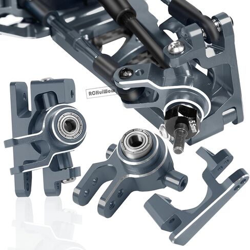 RC Upgrades Part for 1/10 Slash Rustler Stampede 4x4 (VXL),Alloy Aluminum Suspension Arms,Caster Block,Steering Blocks,Rear Stub Axle Carriers,Steering Blocks,Titanium in Saudi Arabia