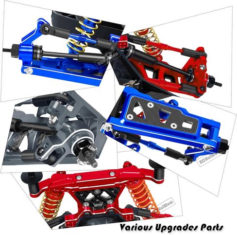 RC Upgrades Part for 1/10 Slash Rustler Stampede 4x4 (VXL),Alloy Aluminum Suspension Arms,Caster Block,Steering Blocks,Rear Stub Axle Carriers,Steering Blocks,Titanium in Saudi Arabia