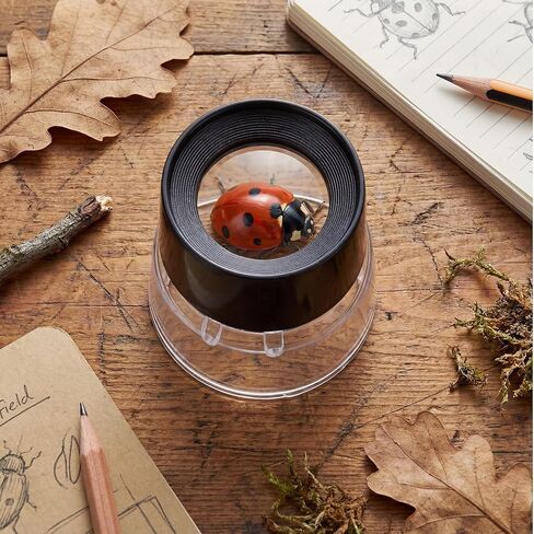 Ceenna 3 Pcs 10x Power Pre Focused Stand Magnifier, Hands Free Black Magnifying Loupes for Viewing Insects, Plants, Coins, Stamps, Maps, Fine Print and Nature Animal Observation in Saudi Arabia