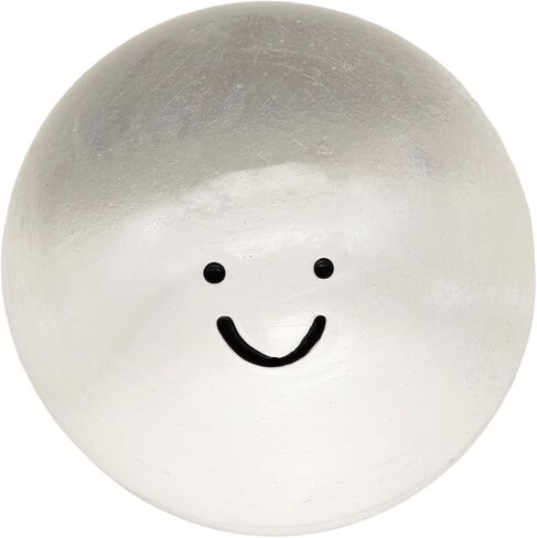 Handmade Crystal Ball Taba Squishy Toy, Clear Taba Squishy Ball, Cute and Funny Smile Design, Soft Sticky and Glossy, Stress Relief Fidget Sensory Toy, for Adults (Crystal 1pcs) in Saudi Arabia
