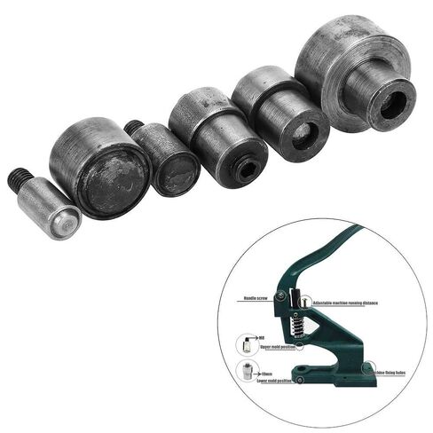 Oumefar Hand Press Machine Setter Eyelet Buckle Eyelet Fastened Tool Puncher Grommet Die Manual Installation Tool for Leather Craft Clothing Fabric (4mm) Holepunch in Saudi Arabia