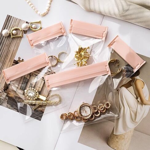 10PCS Tarnish Jewelry Storage Bags, Clear Plastic Jewelry Pouches Organizer in Saudi Arabia