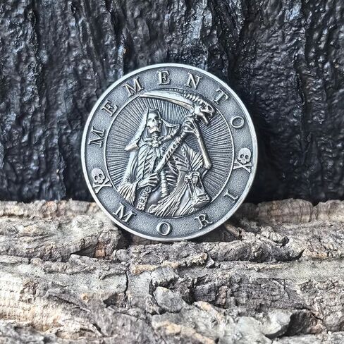 عملة تحدي Carpe Diem وMemento Mori - رمز من سبائك الزنك مقاس 1.57 بوصة لانعكاس الحياة والتحفيز in Kuwait