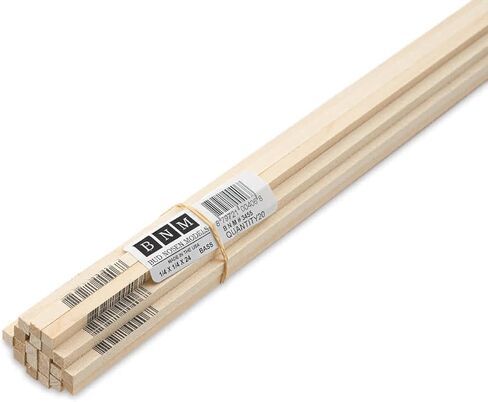 Bud Nosen Basswood Sticks - 1/4" x 1/4" x 24", 20 Sticks in Saudi Arabia