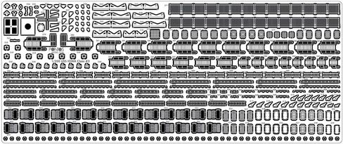 Pontos 1/350 USS BB-63 Missouri 1991 Detail up set 35009F1 in Saudi Arabia