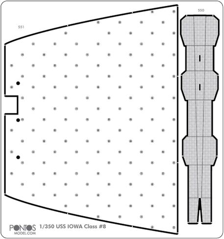 Pontos 1/350 USS BB-63 Missouri 1991 Detail up set 35009F1 in Saudi Arabia