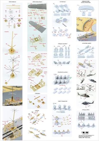 Pontos 1/350 USS BB-63 Missouri 1991 Detail up set 35009F1 in Saudi Arabia