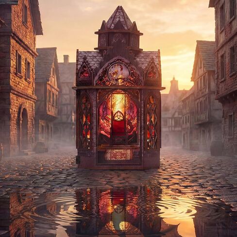 Spire of The Wyrm 3D Book Nook Kit, DIY Miniature House Booknook Dollhouse Kit for Adults and Teens, Book Nook Shelf Insert Decoration, The Tiny House for Home Decor Gift in Saudi Arabia