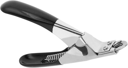 Haofy Pet Nail Scissor 3mm Cutting Edge for Precise Grooming Spring Action Cutting with Safety Guard for Kittens Tiny Dogs Rabbits Birds for Small Pets, Home Use, RV Life (Black) in Saudi Arabia