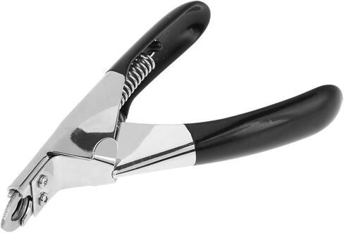 Haofy Pet Nail Scissor 3mm Cutting Edge for Precise Grooming Spring Action Cutting with Safety Guard for Kittens Tiny Dogs Rabbits Birds for Small Pets, Home Use, RV Life (Black) in Saudi Arabia