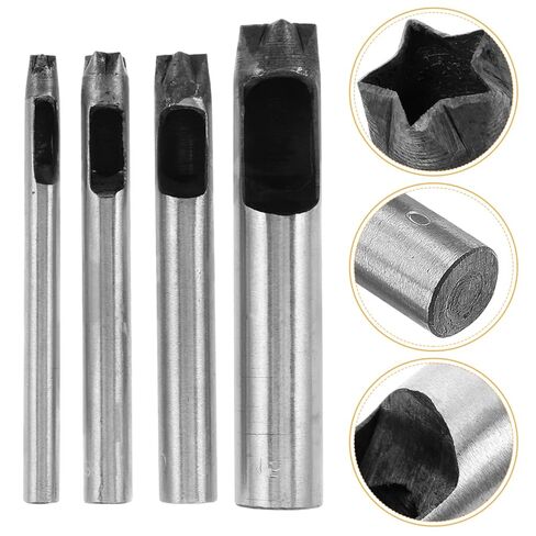 مجموعة أدوات ثقب الثقب على شكل نجمة لثقب الحزام الفولاذي الجلدي للحرف اليدوية اليدوية ثقب الجلد الدقيق لمشاريع الحزام والنسيج in Kuwait