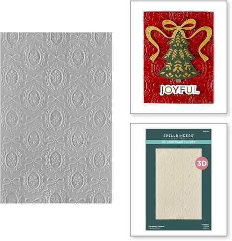 Spellbinders E3D-148 Christmas Cameos 3D Embossing Folder from The Merry Moments Collection in Saudi Arabia