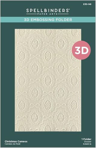 Spellbinders E3D-148 Christmas Cameos 3D Embossing Folder from The Merry Moments Collection in Saudi Arabia