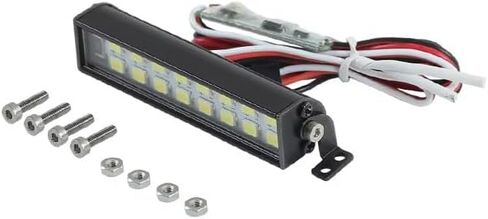RC Light Bar 32 LED 4.02 Inch Aluminum RC Lights RC Crawler Accessories for Axial SCX10 Traxxas TRX4 TRX6 Arrma Senton Redcat GEN7 1/8 1/10 Scale Rock Crawler Truck RC Car Roof Light Kit in Saudi Arabia