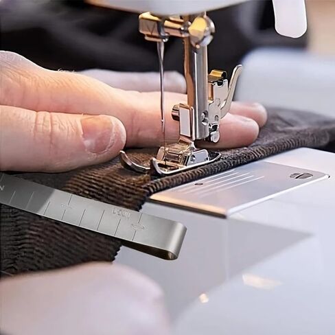 5PCS Hemming Clip Sewing Clip with Measuring Ruler for Sewing Projects Quilting Supplies 3 Inches, Argent in Saudi Arabia