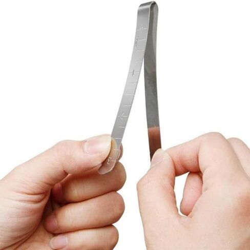 5PCS Hemming Clip Sewing Clip with Measuring Ruler for Sewing Projects Quilting Supplies 3 Inches, Argent in Saudi Arabia