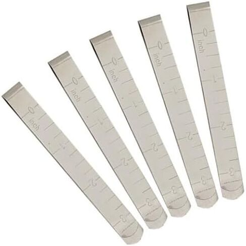 5PCS Hemming Clip Sewing Clip with Measuring Ruler for Sewing Projects Quilting Supplies 3 Inches, Argent in Saudi Arabia