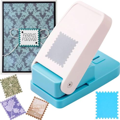 Stamp Puncher, Stamp Punch, 1x0.8 inch Postage Stamps Puncher, Scrap a Day Punch, StampCutter HolePunch, Lever Craft Paper Punches for Crafting, DIY Project, Punches That Looks Like a Stamps in Saudi Arabia