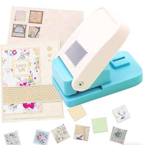 Stamp Puncher, Stamp Punch, 1x0.8 inch Postage Stamps Puncher, Scrap a Day Punch, StampCutter HolePunch, Lever Craft Paper Punches for Crafting, DIY Project, Punches That Looks Like a Stamps in Saudi Arabia