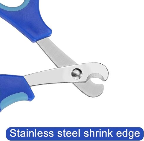 Bearded Dragon Nail Clippers and File, Stainless Steel Small Animal Toe Nail Trimmer Scissors Professional Grooming Pet Tool for Reptiles Turtle Chameleon Iguana (Blue) in Saudi Arabia