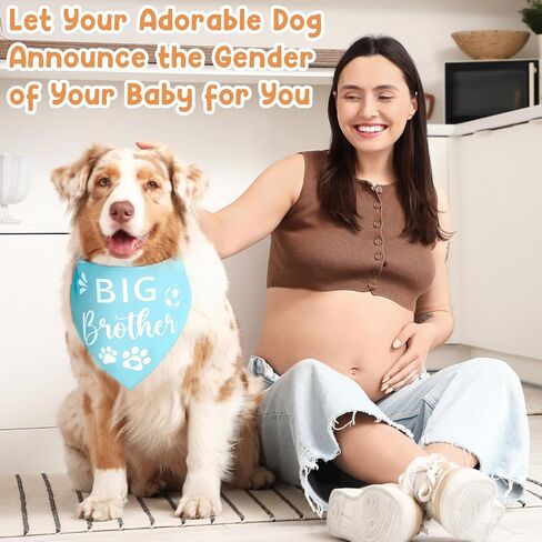 4 PCS Baby Dog Bandana, Big Brother Dog Bandana, Dogs Bandanas for Giving Dogs Lovers Owner Gift (4 Styles) in Saudi Arabia