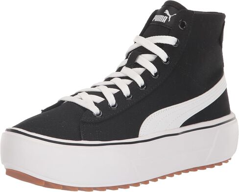 PUMA Womens Kaia Mid Cv Platform Sneakers Shoes Casual - Black in Saudi Arabia