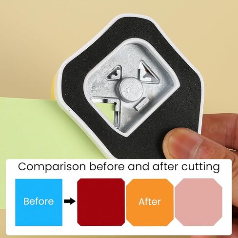 3 in 1 Diagonal Corner Punch, 3 Way Corner Paper Punch for Paper Crafts, Journals, Greeting Cards, Postcards, DIY Projects, Invitations Cards, Gift Tags, and Scrapbooking in Saudi Arabia